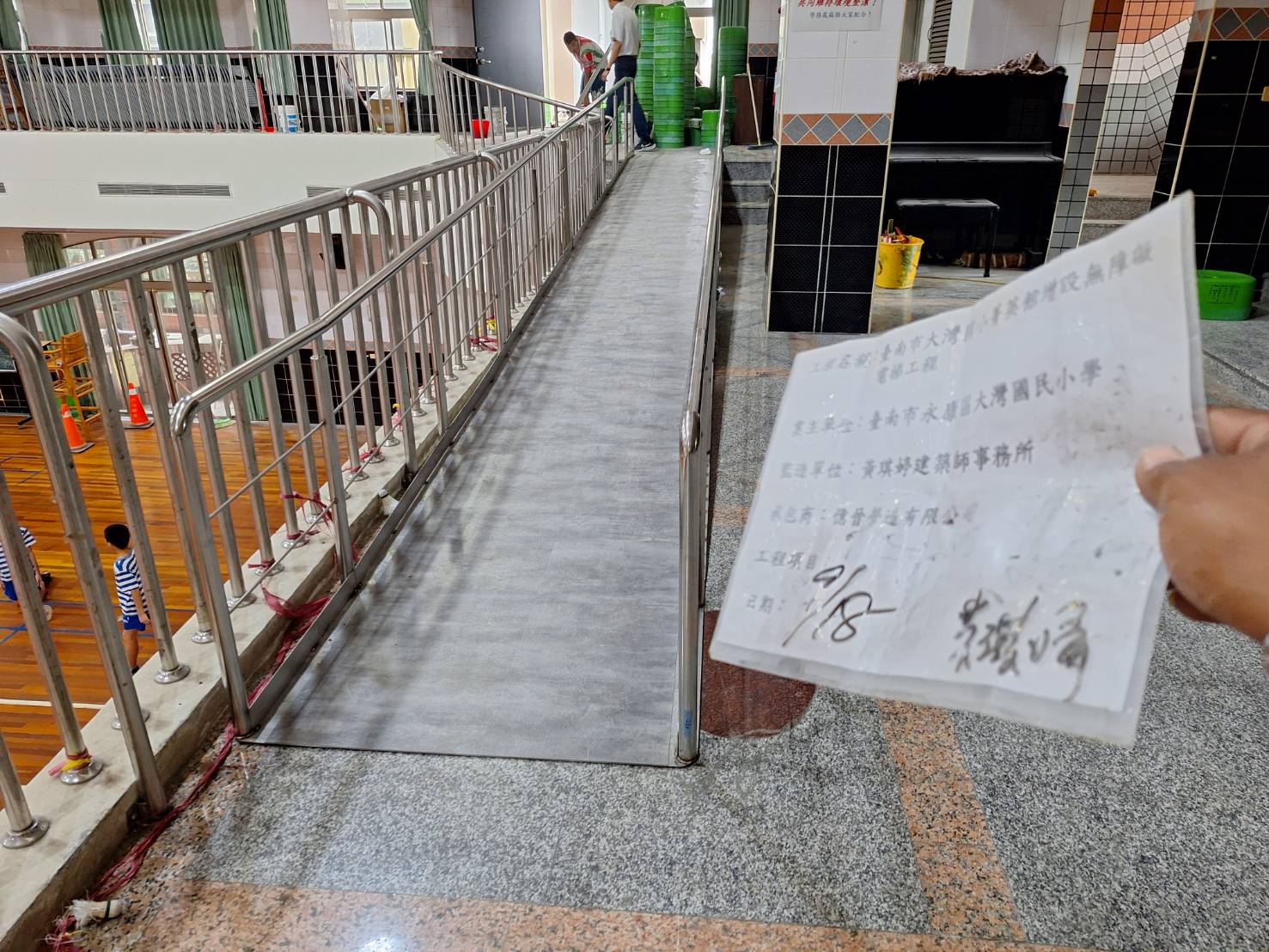 臺南市大灣國小菁英館增設無障礙電梯工程 照片2