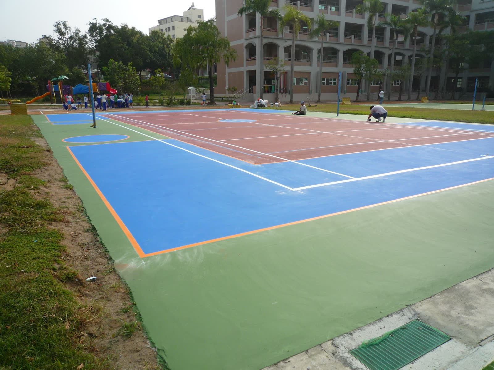 臺南市政府_博愛國小跑道、周邊及網球場整修工程 照片3